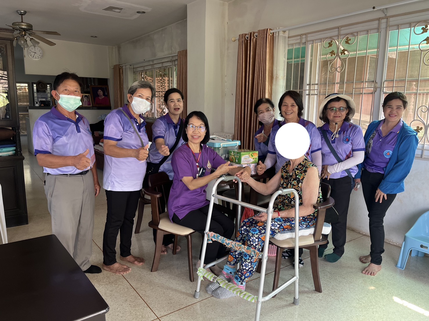 โครงการแพทย์อาสาบรมราชกุมารี ลงพื้นที่เยี่ยมบ้านผู้ป่วยในจังหวัดเชียงราย/Princess Mother's Medical Volunteer Conducted Home Visits in Chiang Rai