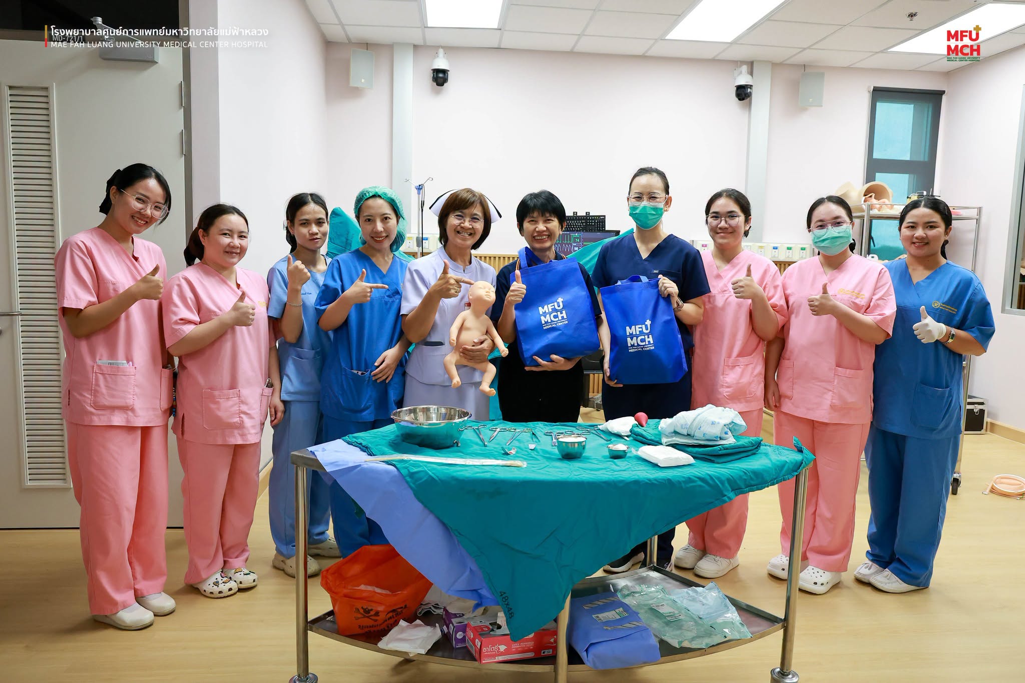 สำนักวิชาพยาบาลศาสตร์ มฟล. ร่วมพัฒนาศักยภาพพยาบาลห้องคลอด ยกระดับการดูแลภาวะคลอดผิดปกติและภาวะตกเลือดหลังคลอด/School of Nursing, MFU Strengthens Labor and Delivery Nursing Competencies Through Workshop on Abnormal Labor and Postpartum Hemorrhage Care