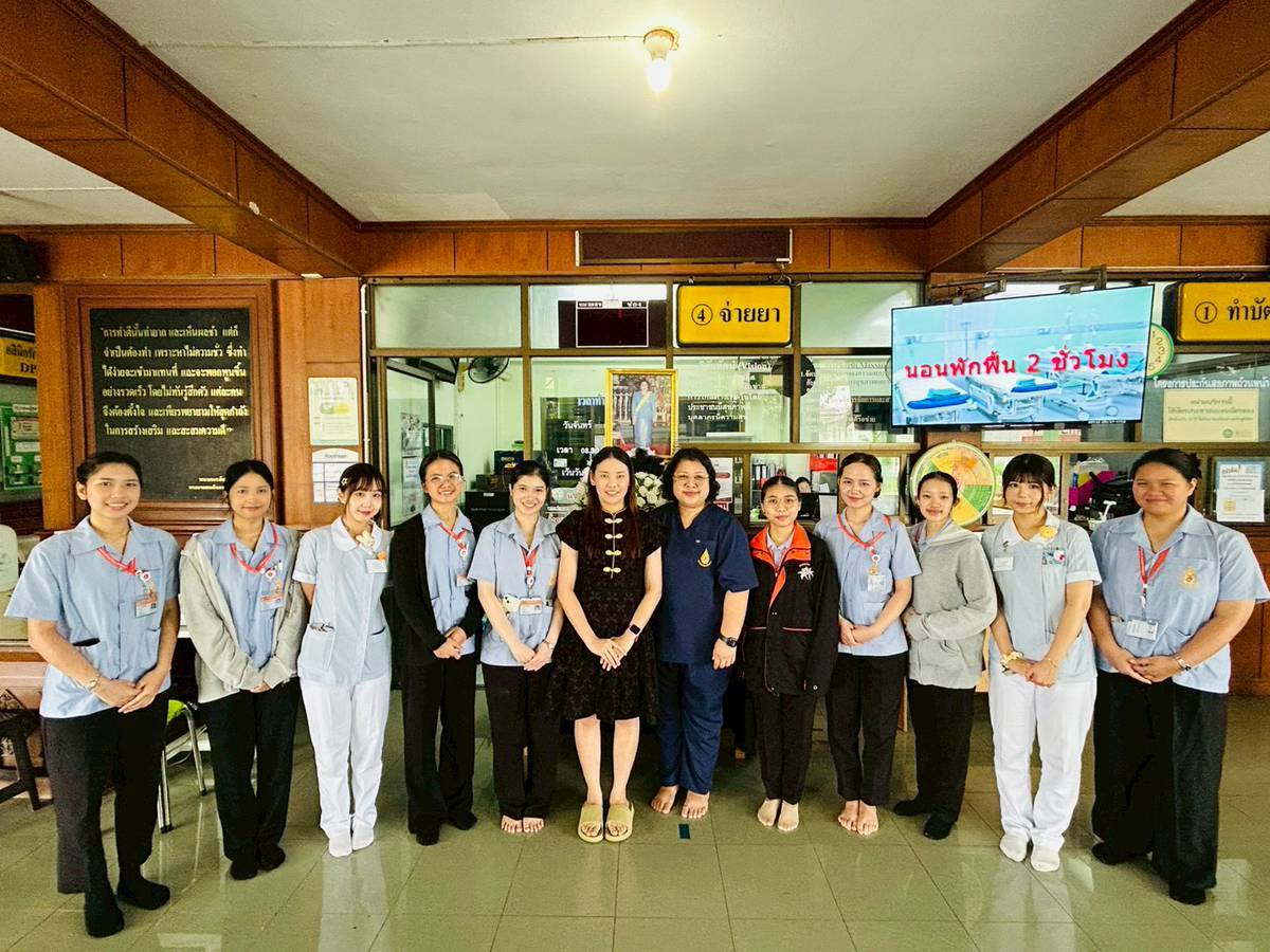 นักศึกษา Chung Shan Medical University ร่วมฝึกปฏิบัติการพยาบาลพื้นฐานกับนักศึกษาพยาบาลชั้นปีที่ 2/Chung Shan Medical University Students Join Fundamental Nursing Clinical Practice with Second-Year Nursing Students